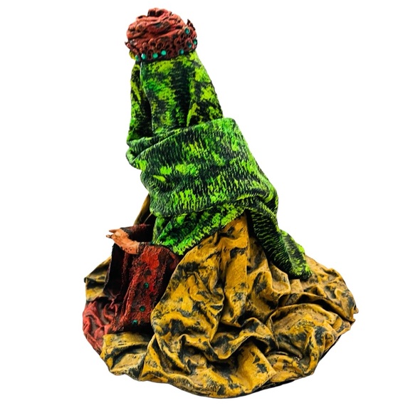 Vintage Nativity Three Wise Men Kings Paper Mache Christmas Holiday Figures Set - Picture 11 of 16